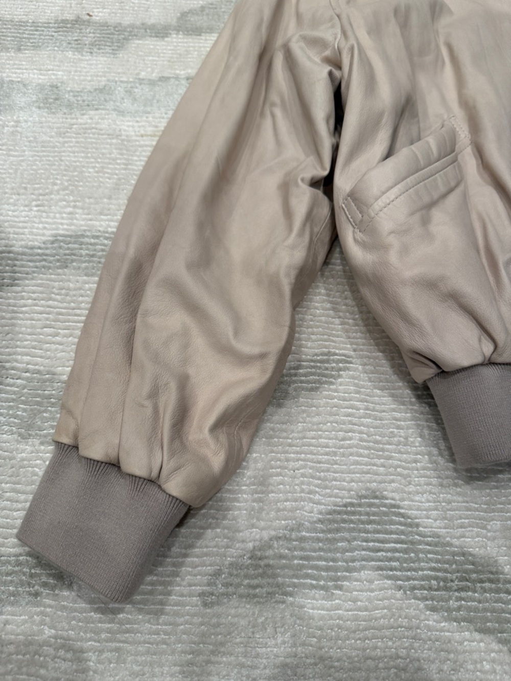 Iro Women’s Leather Bomber Jacket - Picture 2 of 12
